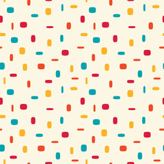 Colorful bedding fabric print seamless pattern. Vector pattern design.