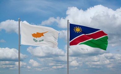 Namibia and Cyprus, country relationship concept