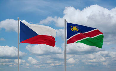 Namibia and Czech, country relationship concept