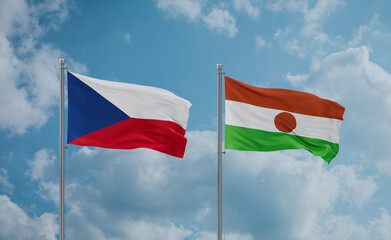 Niger national flags, country relationship concept