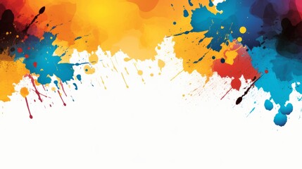 A border of artistic ink splatters and splotches