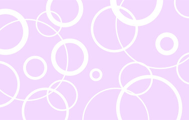 Background with white circles on lilac background