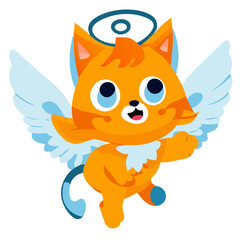 Fototapeta premium angel cat