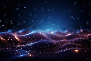 Obraz premium Abstract Background Technology, Virtual wave Futuristic, generative ai