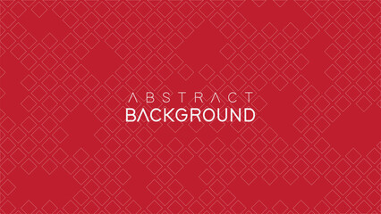Premium background white line geometric shape isolated in red color. Minimal geometric. Modern futuristic graphic design element.