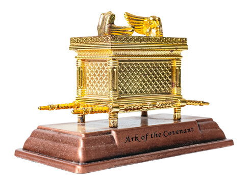 Ark of the covenant, biblical symbol, isolated on white or transparent background.
