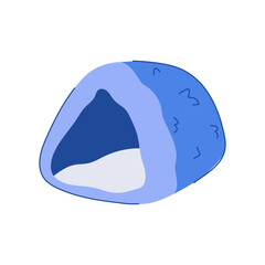 kitty cat house tree cartoon. feline room, funny fur, fluffy indoors sign. isolated symbol vector illustration