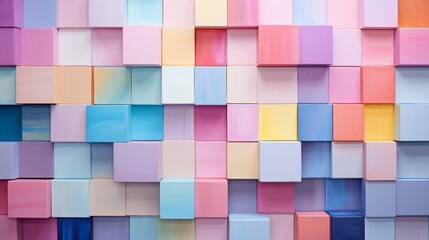 Generative AI. Multi-colored squares