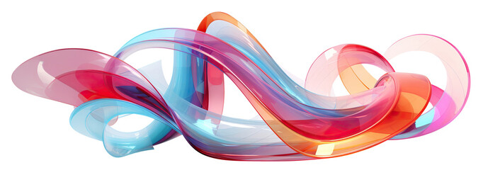 Abstract digital design elements, cut out. Can be used for tech, AI, data, audio, graphics, etc.