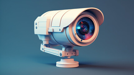 Security camera 3d illustration