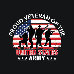 American veteran t-shirt design, American flag vector illustration, Soldier silhouette