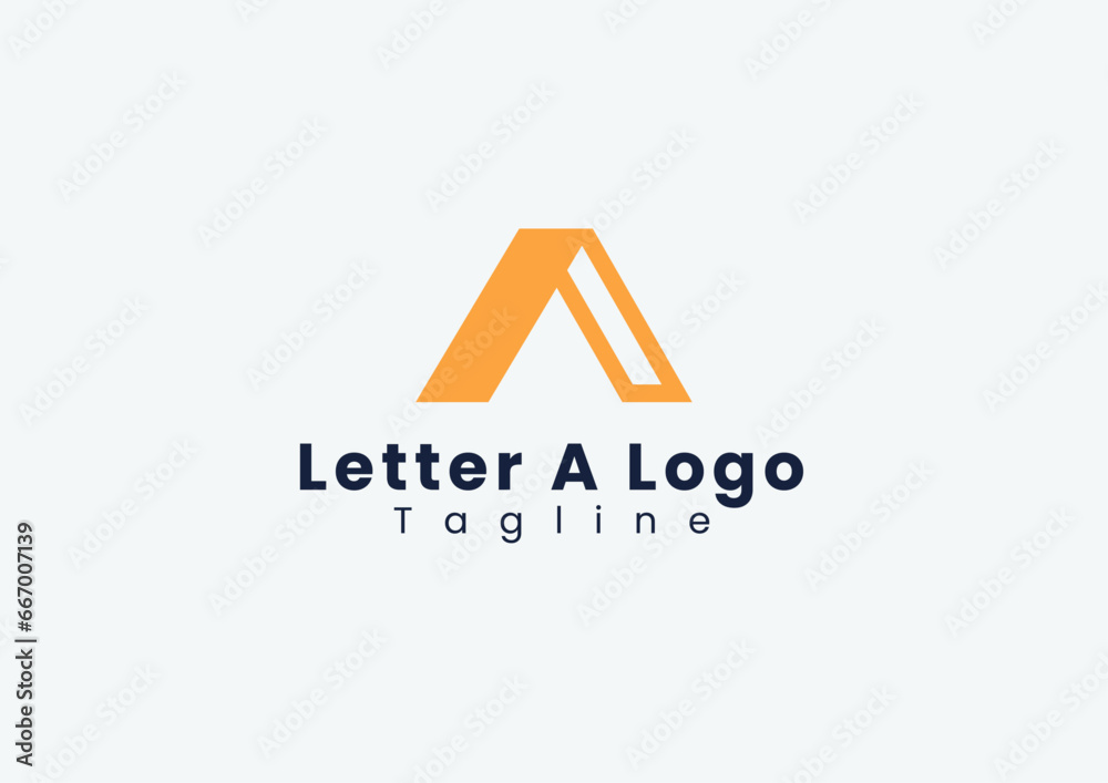 Wall mural logo for company | business logo | letter a logo design