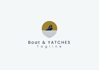 logo for company | abstract log | boats logo - obrazy, fototapety, plakaty