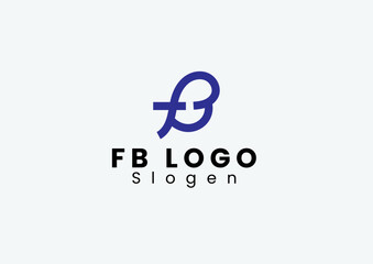 FB logo design | FB letter mark | FB script logo 