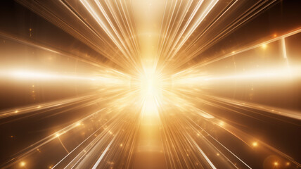 Fototapeta na wymiar Silver and Gold Tunnel of Light