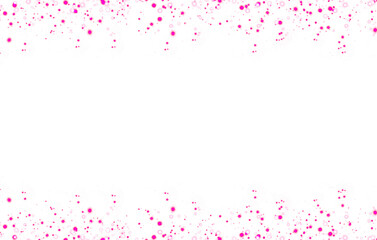 pink stary sparkles shiny dots powder frame border shape element - obrazy, fototapety, plakaty