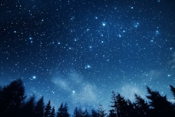 Fototapeta na wymiar Close-up night sky with stars. Generative AI