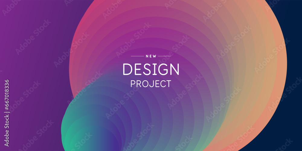 Poster abstract geometric background of simple shapes. a template for design and creativity.