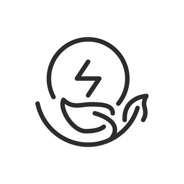 recommend clip art: energy saving outline icon pixel perfect for web and mobile app design