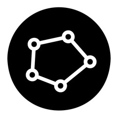data analytics glyph icon