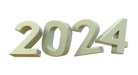 2024 New Year 3d render