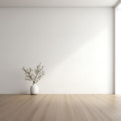 Fototapeta na wymiar empty minimalist interior design