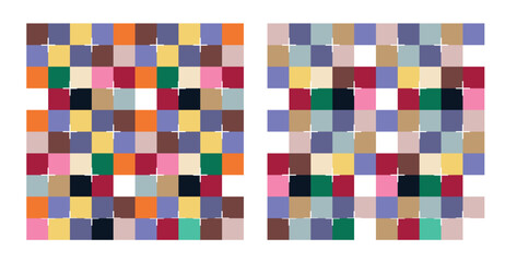 Geometric Designs seamless pattern with abstract Minimal elegant line brush stroke shapes and line in nude colors.