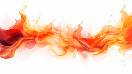 Fototapeta premium fire flame isolated on white background