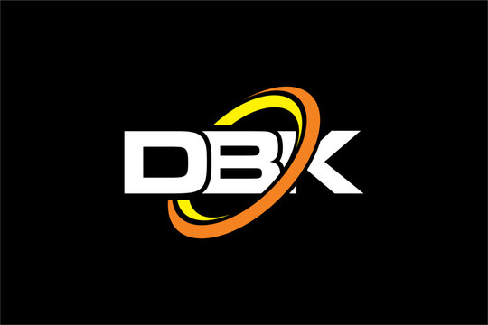 DBK creative letter logo design vector icon illustration
