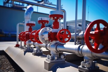 Pipeline valves. Gas transportation with gas or pipeline valves