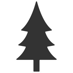 Spruce tree silhouette. Vector flat icon