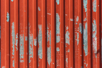 red wooden fence