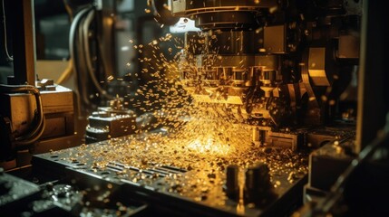 Reinventing the Past: Exploring the Industrial Machine Power in Vintage Metal Factories, generative AI