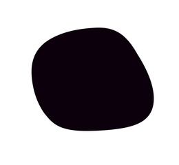 black random organic Blob shape