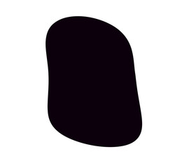 black random organic Blob shape