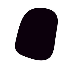 black random organic Blob shape