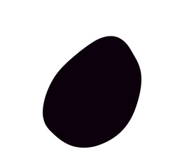 black random organic Blob shape