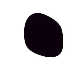 black random organic Blob shape