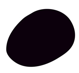 Fototapeta na wymiar black random organic Blob shape