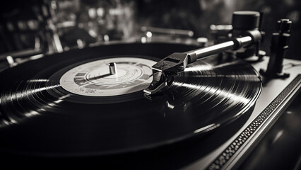 turntable playing record