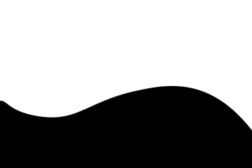 Abstract curve Shape. black wave shapes