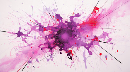 Naklejka premium Abstract purple splash on white background