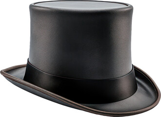 top hat transparent background PNG clipart  - obrazy, fototapety, plakaty