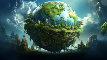 Obraz na płótnie Canvas Green earth.