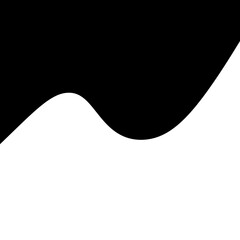 Black abstract curve shape