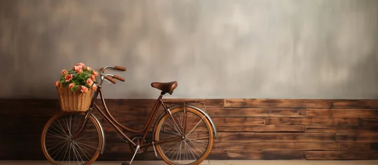 Küchenrückwand glas motiv Wooden vintage bike part © Vusal