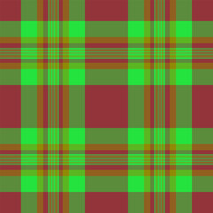 Seamless plaid vector of textile pattern texture with a check tartan background fabric.