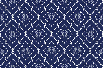 Geometric ethnic pattern embroidery design for background or wallpaper and clothing. Aztec style abstract vector illustration.design for texture,fabric,decoration.
