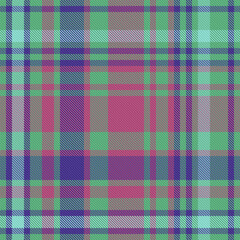 Pattern plaid vector of seamless tartan fabric with a textile background texture check.