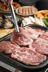 Assorted Grilled Pork Cuts, 돼지고기모듬세트